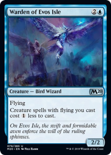 Warden of Evos Isle - Core Set 2020 (M20) - English - NM - MTG