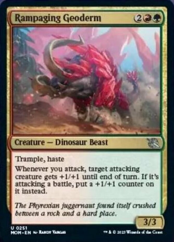 Rampaging Geoderm - March of the Machines - English - NM - MTG