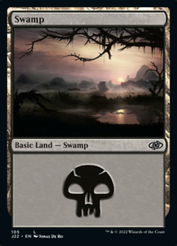 Swamp (105) - Jumpstart 2022 - English - NM - MTG