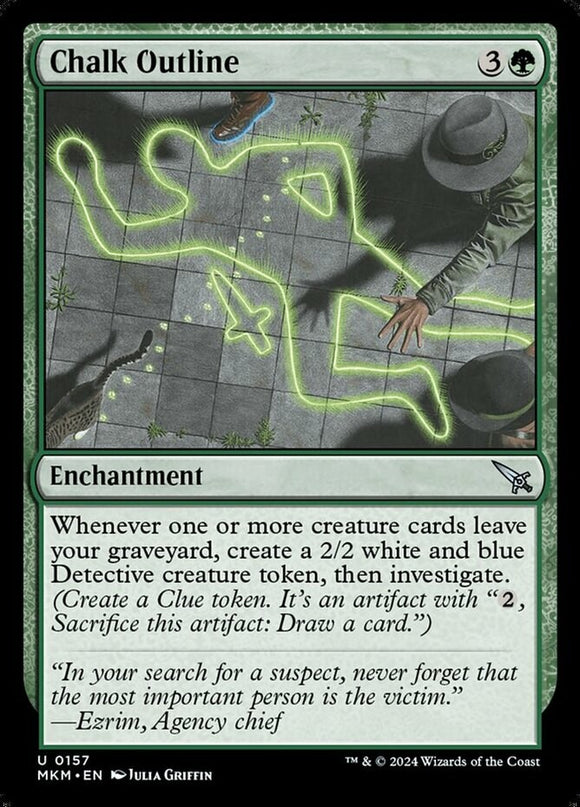 Chalk Outline - Murders at Karlov Manor - English - NM - MTG