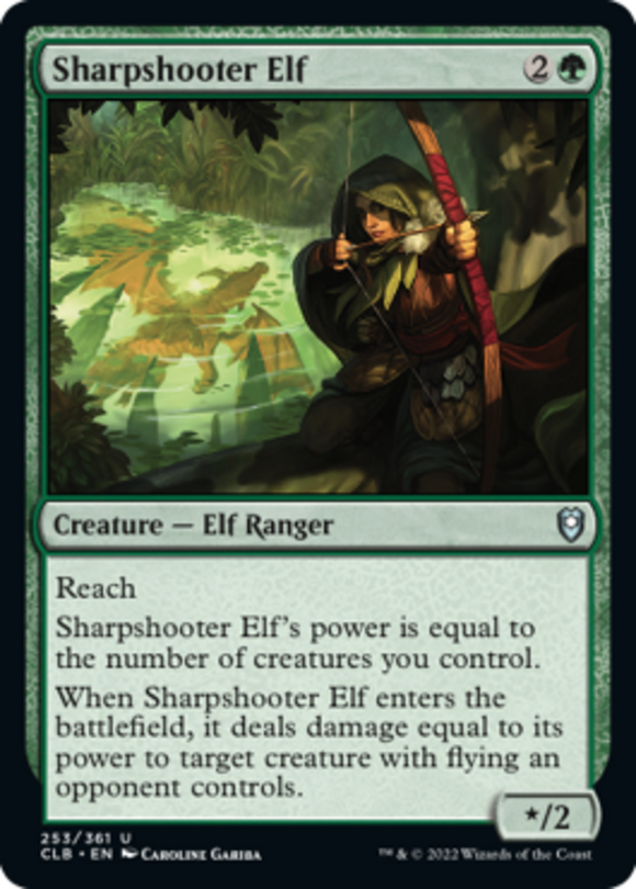 Sharpshooter Elf - Battle for Baldur's Gate - English - NM - MTG