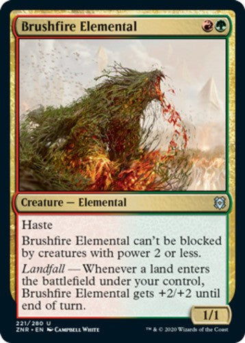 Brushfire Elemental - Zendikar Rising - English - NM - MTG