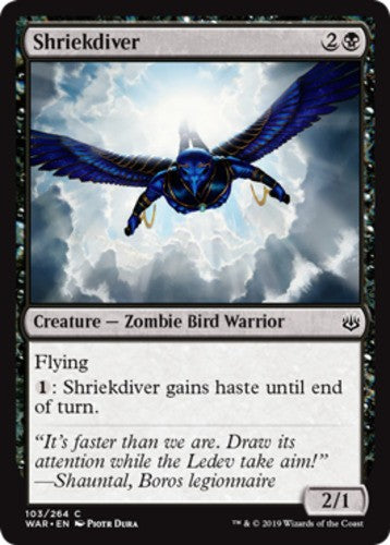 Shriekdiver - War Of The Spark - English - NM - MTG