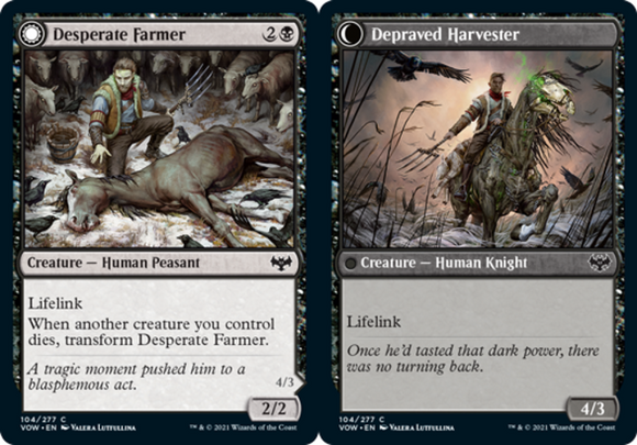 Desperate Farmer // Depraved Harvester - Innistrad: Crimson Vow - English - NM -