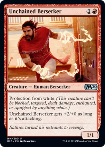 Unchained Berserker - Core Set 2020 (M20) - English - NM - MTG