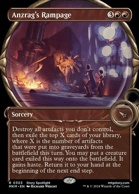 Anzrag's Rampage - Showcase - Murders at Karlov Manor - English - NM - MTG