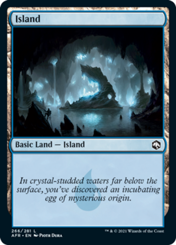 Island (266) - Forgotten Realms - English - NM - MTG