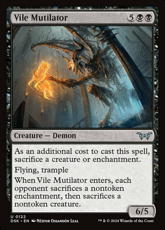 Vile Mutilator - Duskmourn: House of Horror - English - NM - MTG