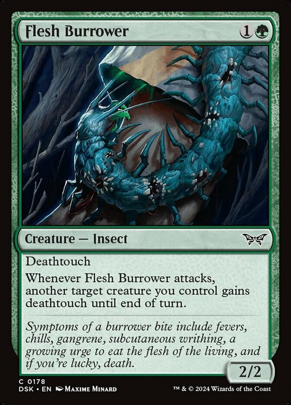 Flesh Burrower - Duskmourn: House of Horror - English - NM - MTG