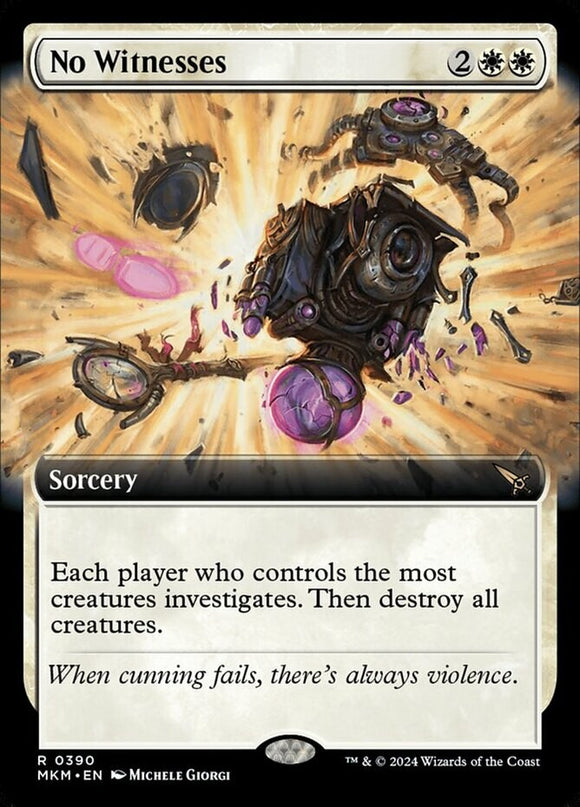 No Witnesses - Extended Art - Murders at Karlov Manor - English - NM - MTG