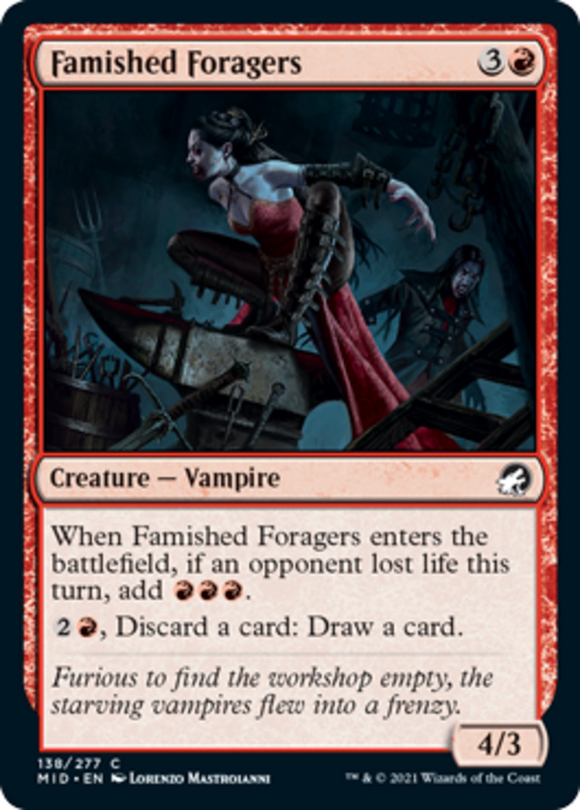 Famished Foragers - Innistrad: Midnight Hunt - English - NM - MTG