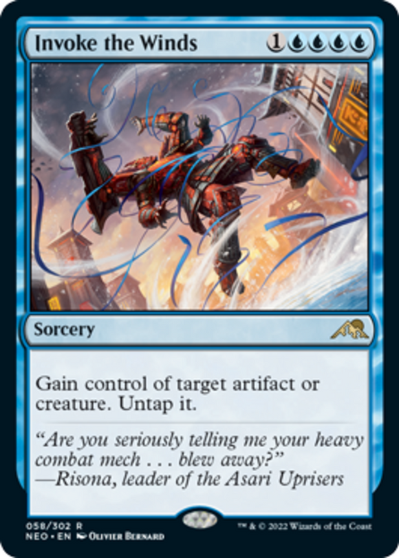 Invoke the Winds - Kamigawa: Neon Dynasty - English - NM - MTG