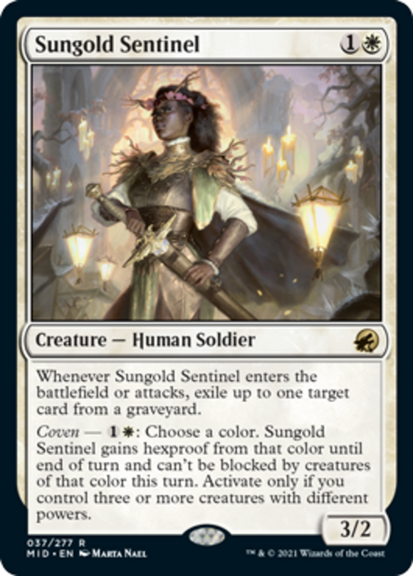 Sungold Sentinel - Innistrad: Midnight Hunt - English - NM - MTG