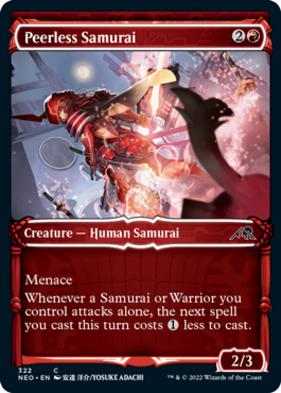 Peerless Samurai - Showcase - Kamigawa: Neon Dynasty - English - NM - MTG