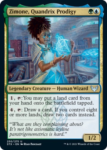 Zimone, Quandrix Prodigy - Strixhaven: School of Mages - English - NM - MTG