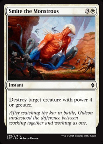 Smite the Monstrous - Battle for Zendikar - English - NM - MTG