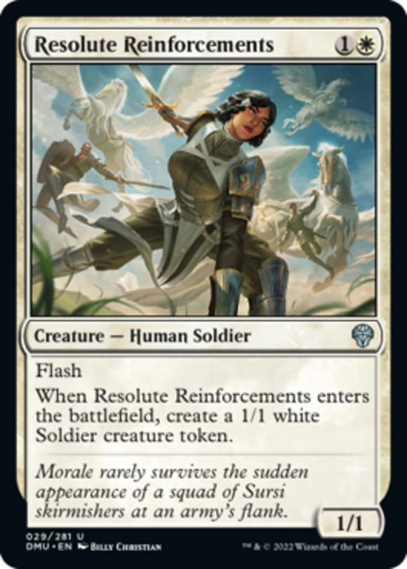 Resolute Reinforcements - Dominaria United - English - NM - MTG