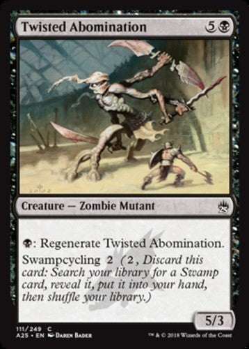 Twisted Abomination - Masters 25 - English - NM - MTG