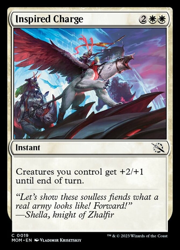 Inspired Charge - March of the Machines - English - NM - MTG