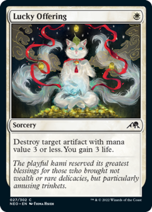 Lucky Offering - Kamigawa: Neon Dynasty - English - NM - MTG