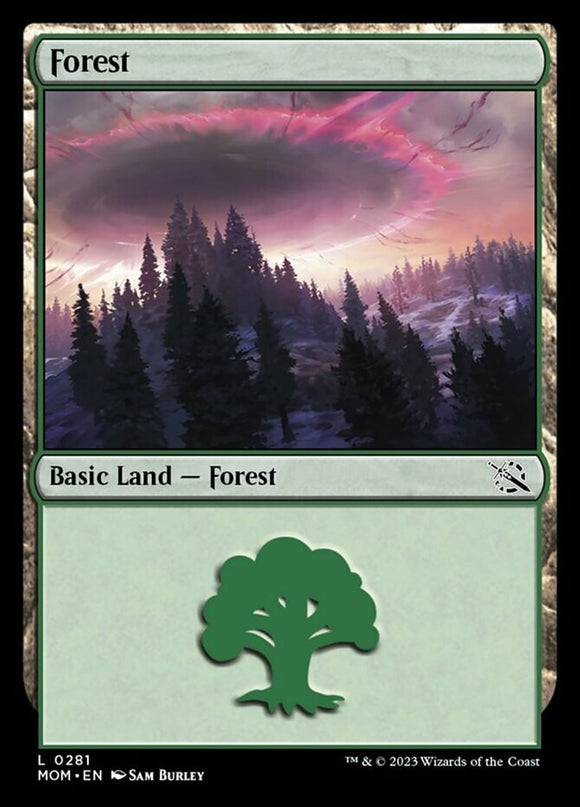 Forest (281) - March of the Machines - English - NM - MTG