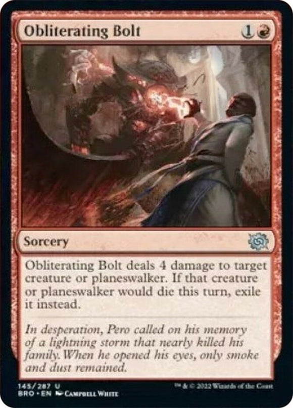 Obliterating Bolt - The Brothers' War - English - NM - MTG