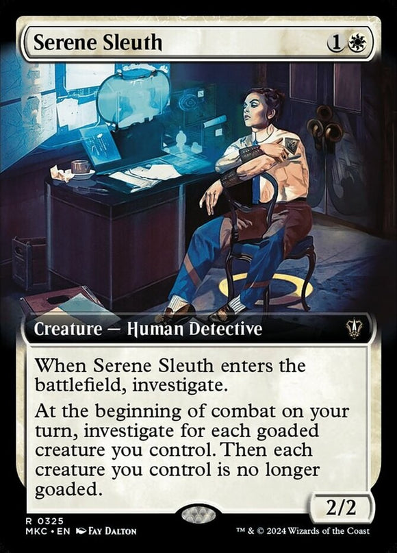 Serene Sleuth - Extended Art - Commander: Murders at Karlov Manor - English - NM