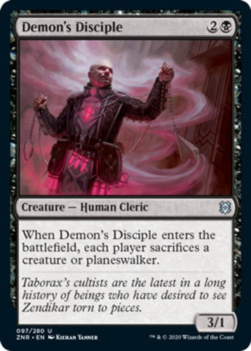 Demon's Disciple - Zendikar Rising - English - NM - MTG