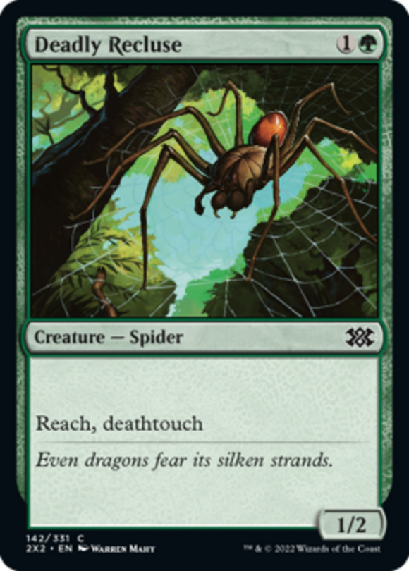 Deadly Recluse - Double Masters 2022 - English - NM - MTG