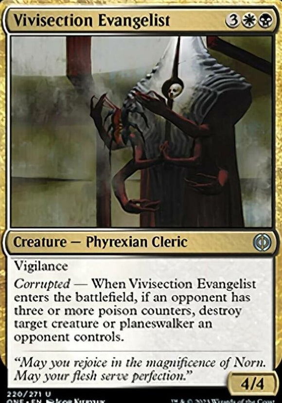 Vivisection Evangelist - Phyrexia: All Will Be One - English - NM - MTG