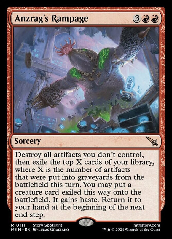 Anzrag's Rampage - Murders at Karlov Manor - English - NM - MTG