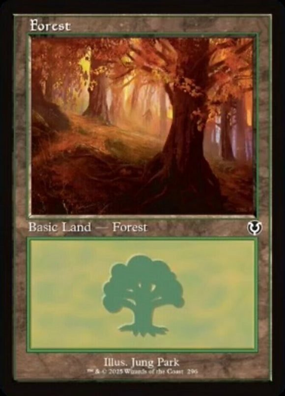Forest (296) - Retro Frame - Innistrad Remastered - English - NM - MTG