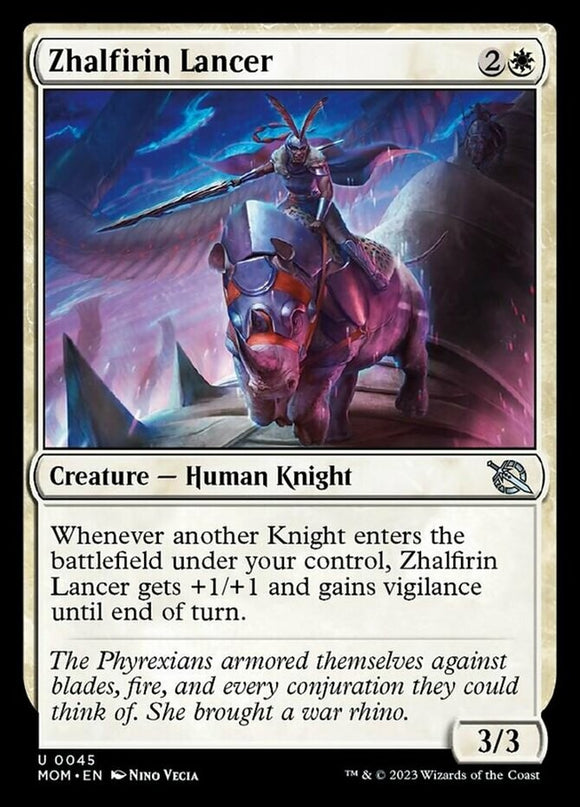 Zhalfirin Lancer - March of the Machines - English - NM - MTG