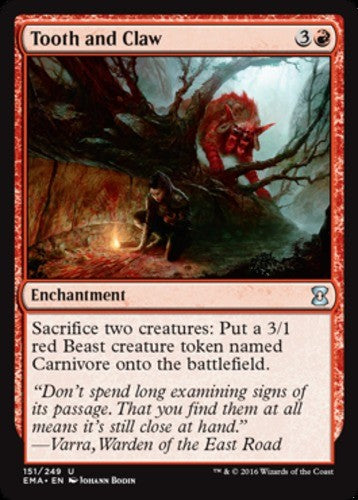 Tooth and Claw - Eternal Masters - English - NM - MTG