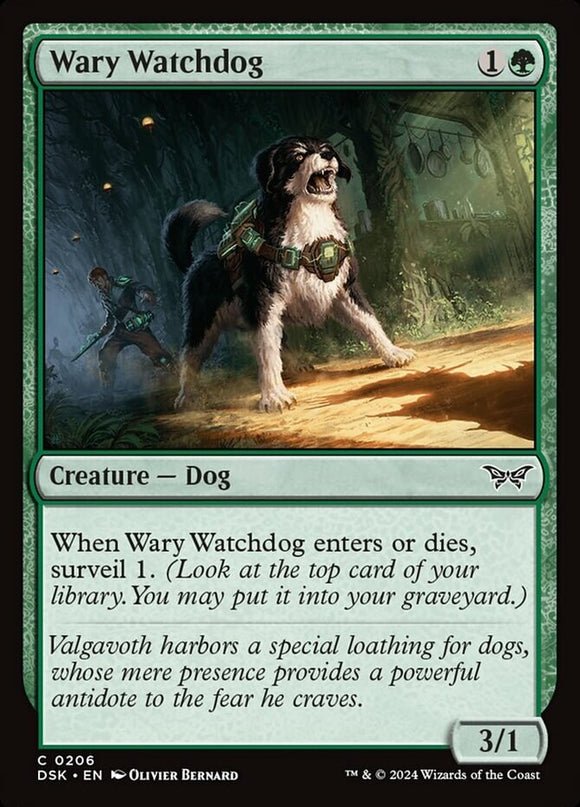 Wary Watchdog - Duskmourn: House of Horror - English - NM - MTG
