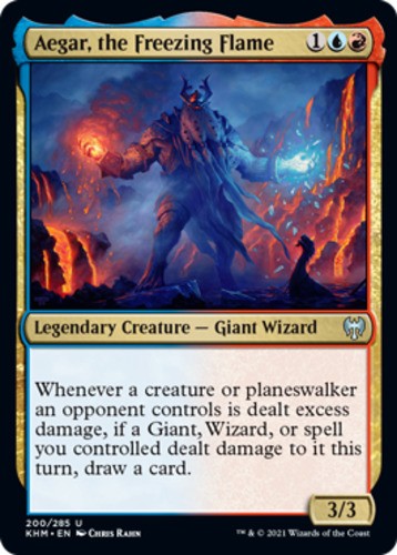 Aegar, the Freezing Flame - Kaldheim - English - NM - MTG