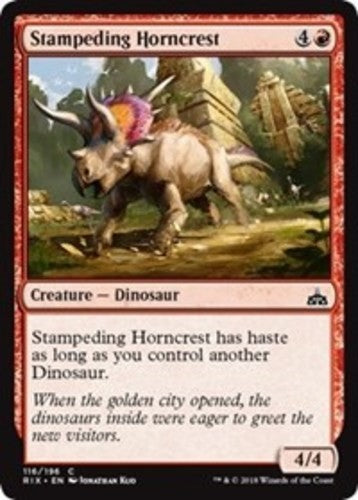 Stampeding Horncrest - Rivals of Ixalan - English - NM - MTG