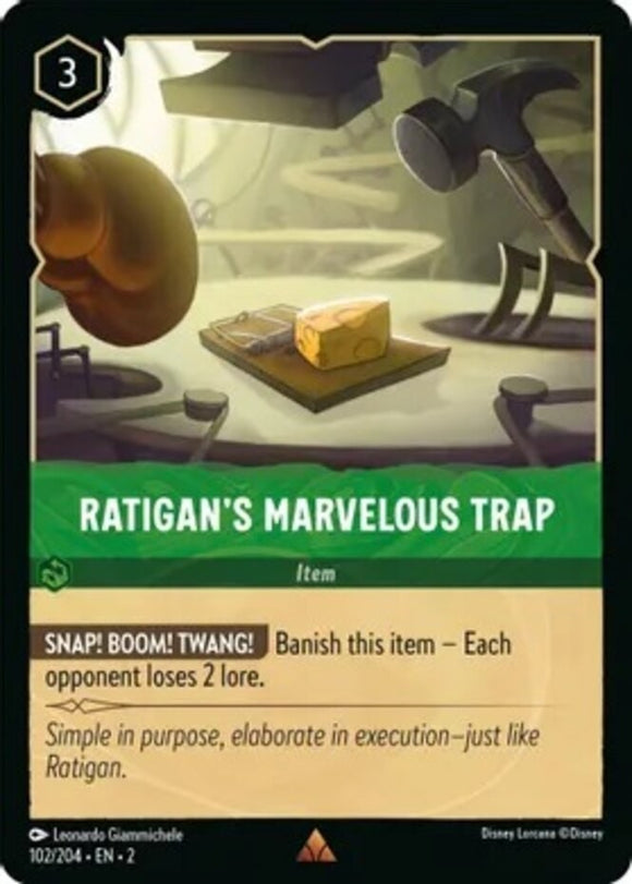 Ratigan's Marvelous Trap - 102/204 - Rare - Rise of the Floodborn NM