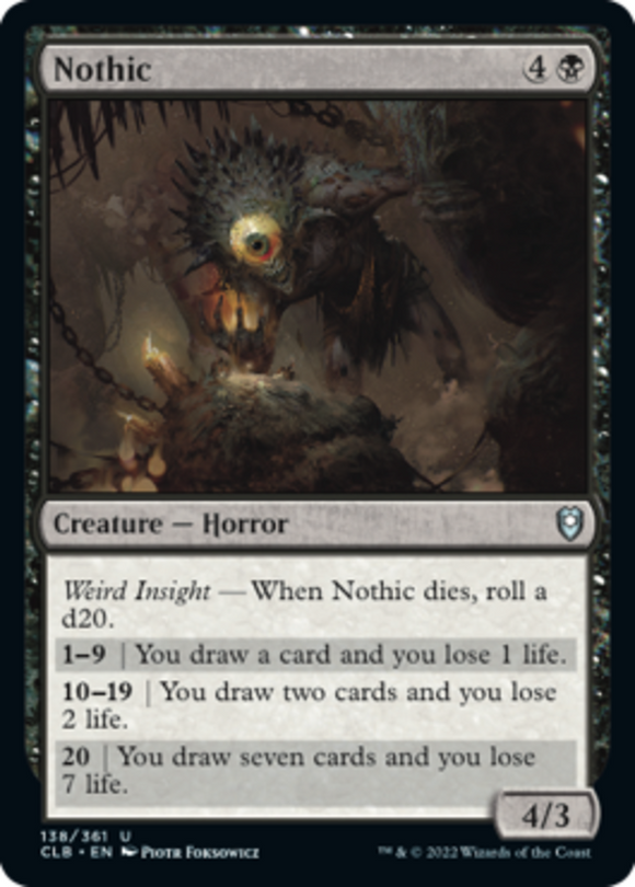 Nothic - Battle for Baldur's Gate - English - NM - MTG