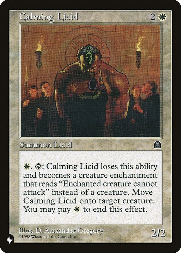 Calming Licid - The List - The List - English - NM - MTG