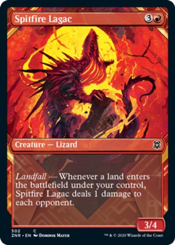 Spitfire Lagac - Showcase - Zendikar Rising - English - NM - MTG