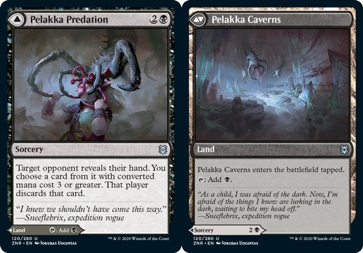 Pelakka Predation // Pelakka Caverns - Zendikar Rising - English - NM - MTG