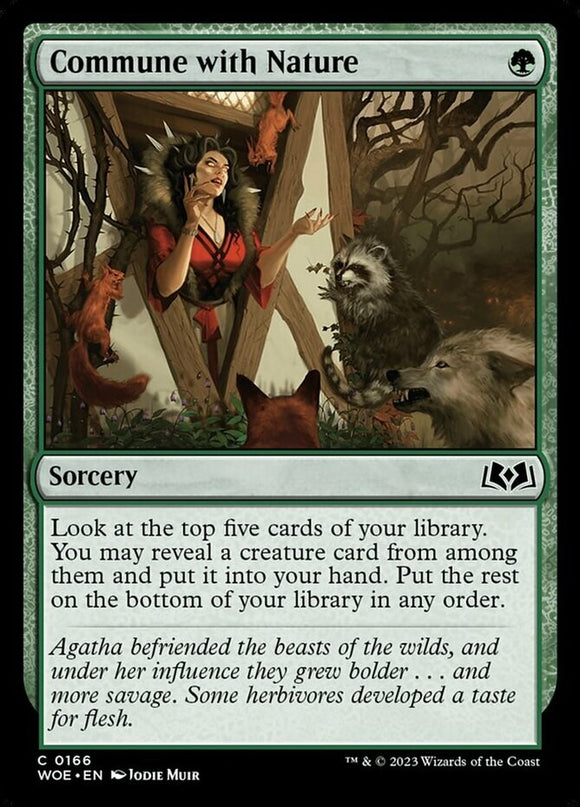 Commune with Nature - Wilds of Eldraine - English - NM - MTG