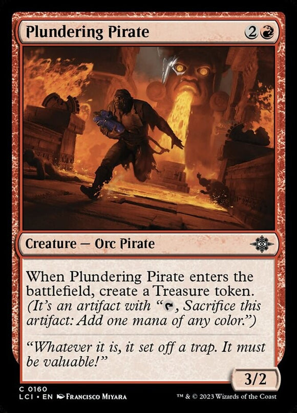 Plundering Pirate - Lost Caverns of Ixalan - English - NM - MTG