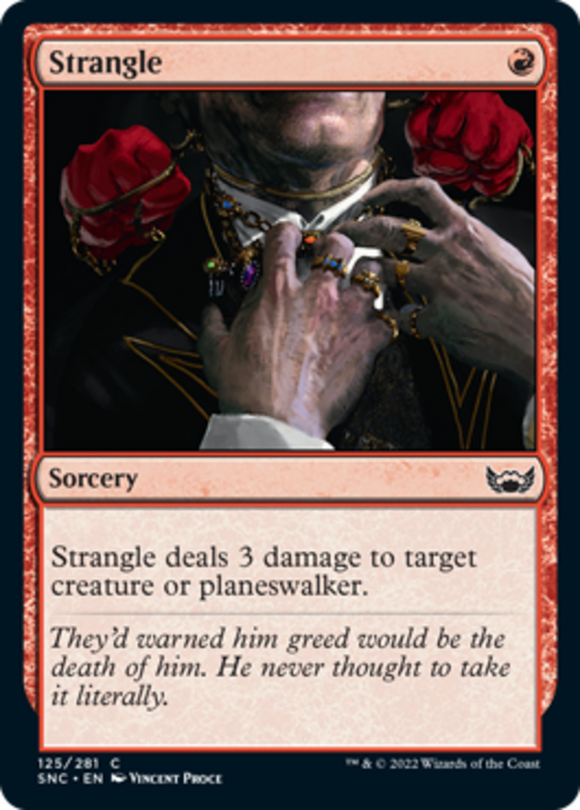 Strangle - Streets of New Capenna - English - NM - MTG