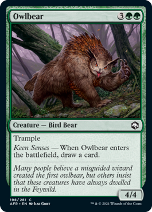 Owlbear - Forgotten Realms - English - NM - MTG