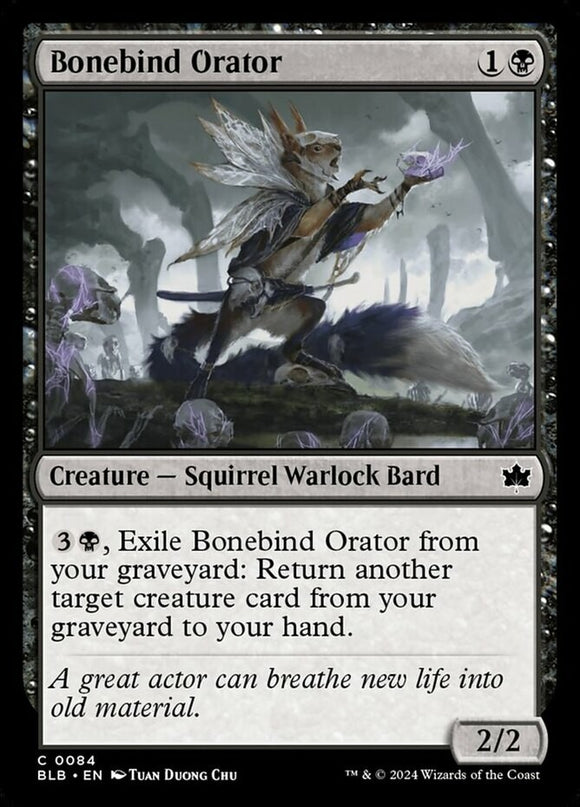Bonebind Orator - Bloomburrow - English - NM - MTG