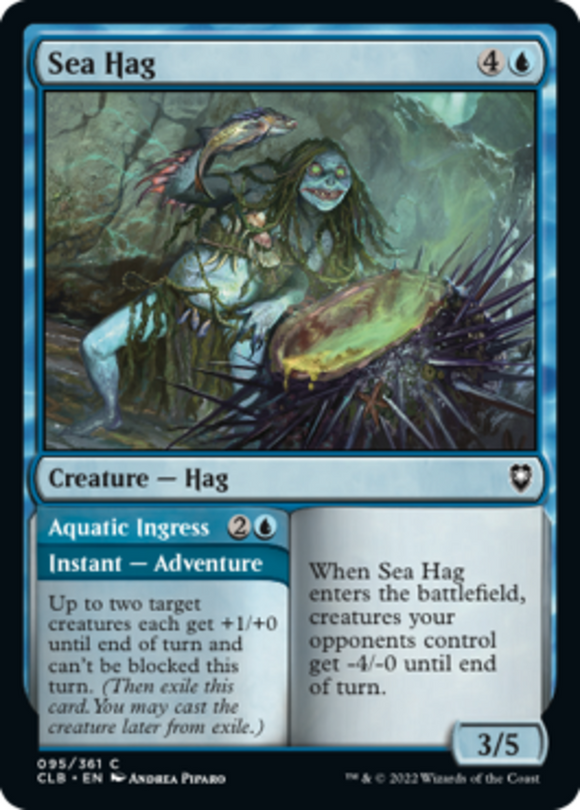 Sea Hag // Aquatic Ingress - Battle for Baldur's Gate - English - NM - MTG
