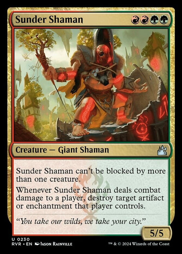 Sunder Shaman - Ravnica Remastered - English - NM - MTG
