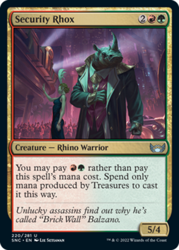 Security Rhox - Streets of New Capenna - English - NM - MTG